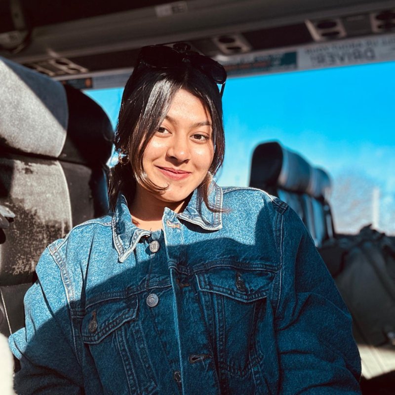 Aishwarya on the bus